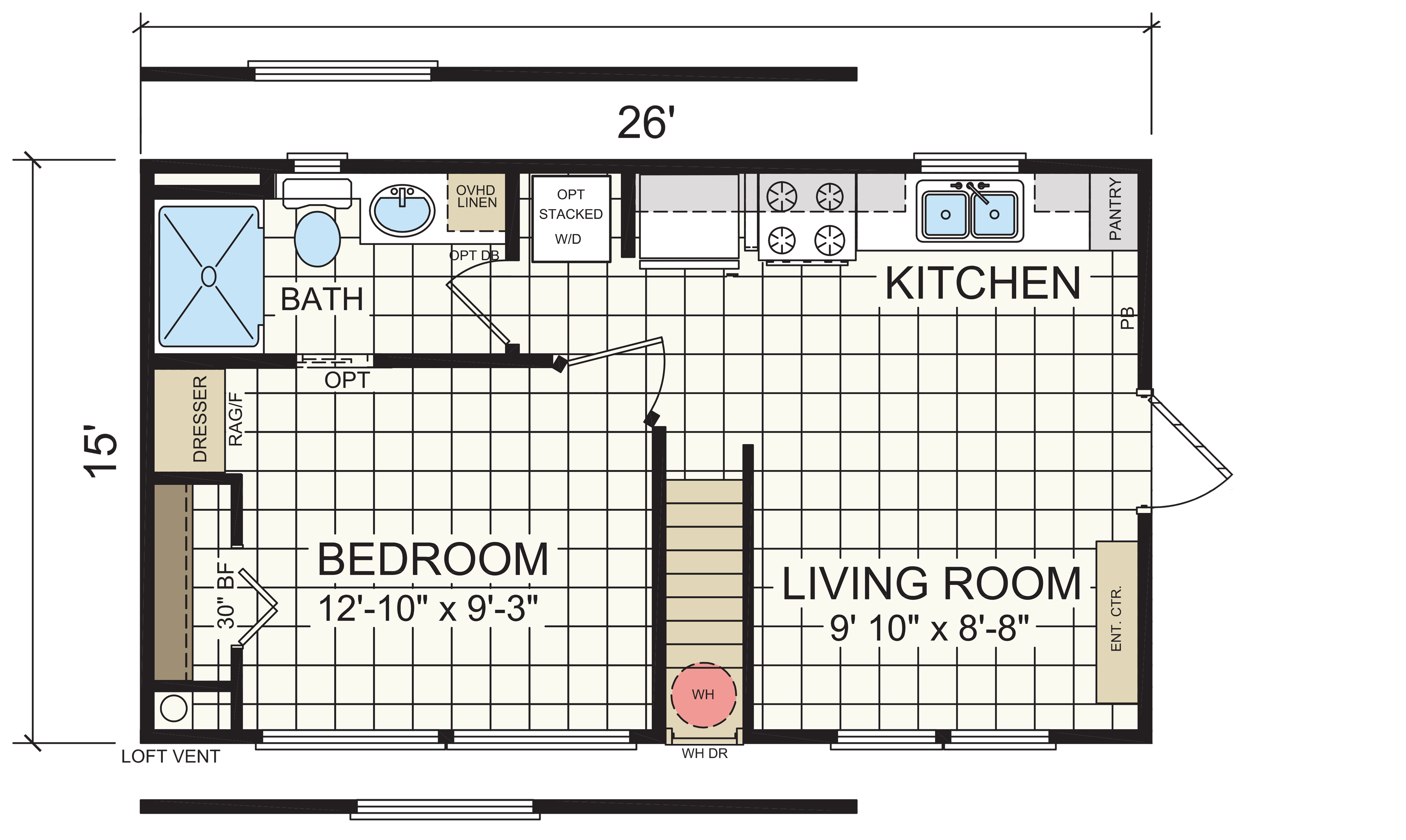 Floor plan for APS 522A-SL