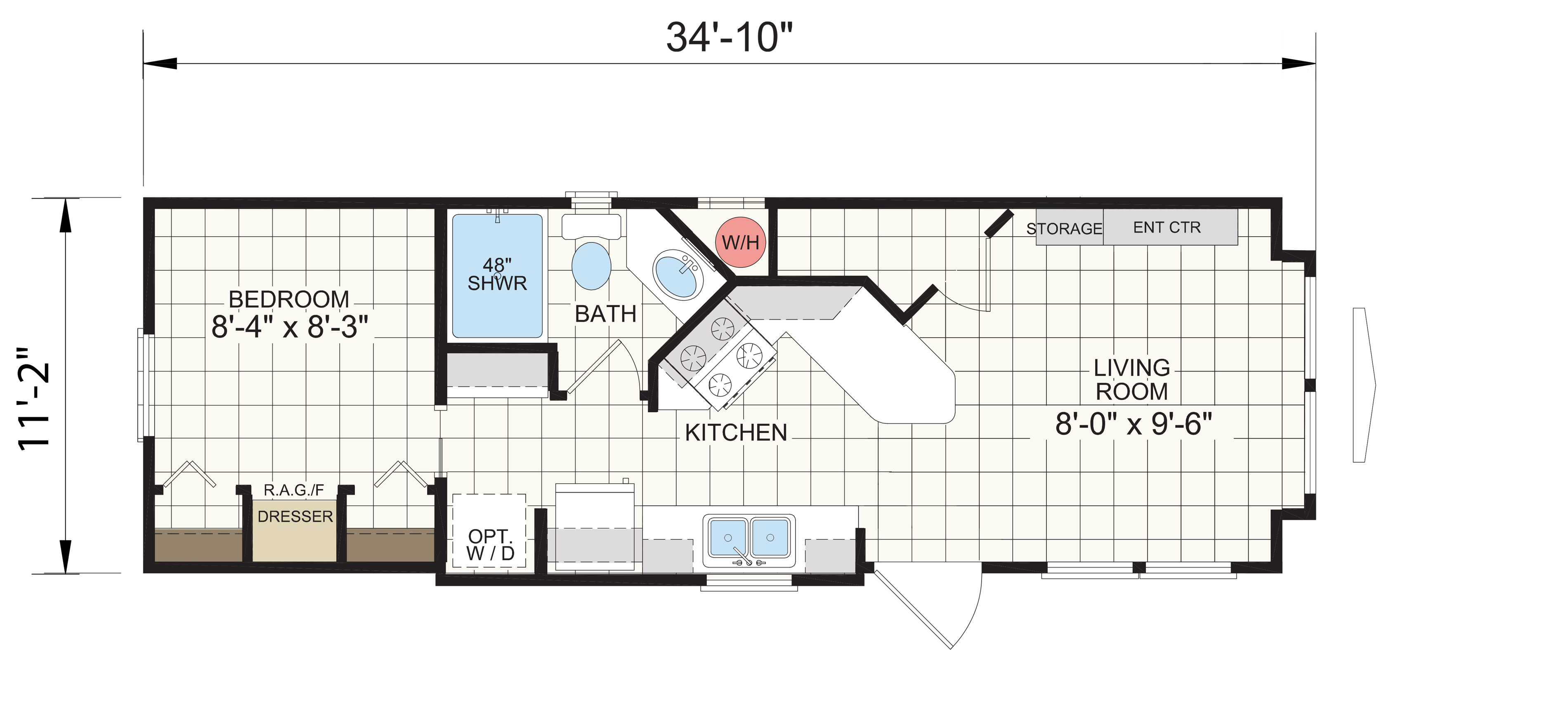 Floor plan for APS 527B MS