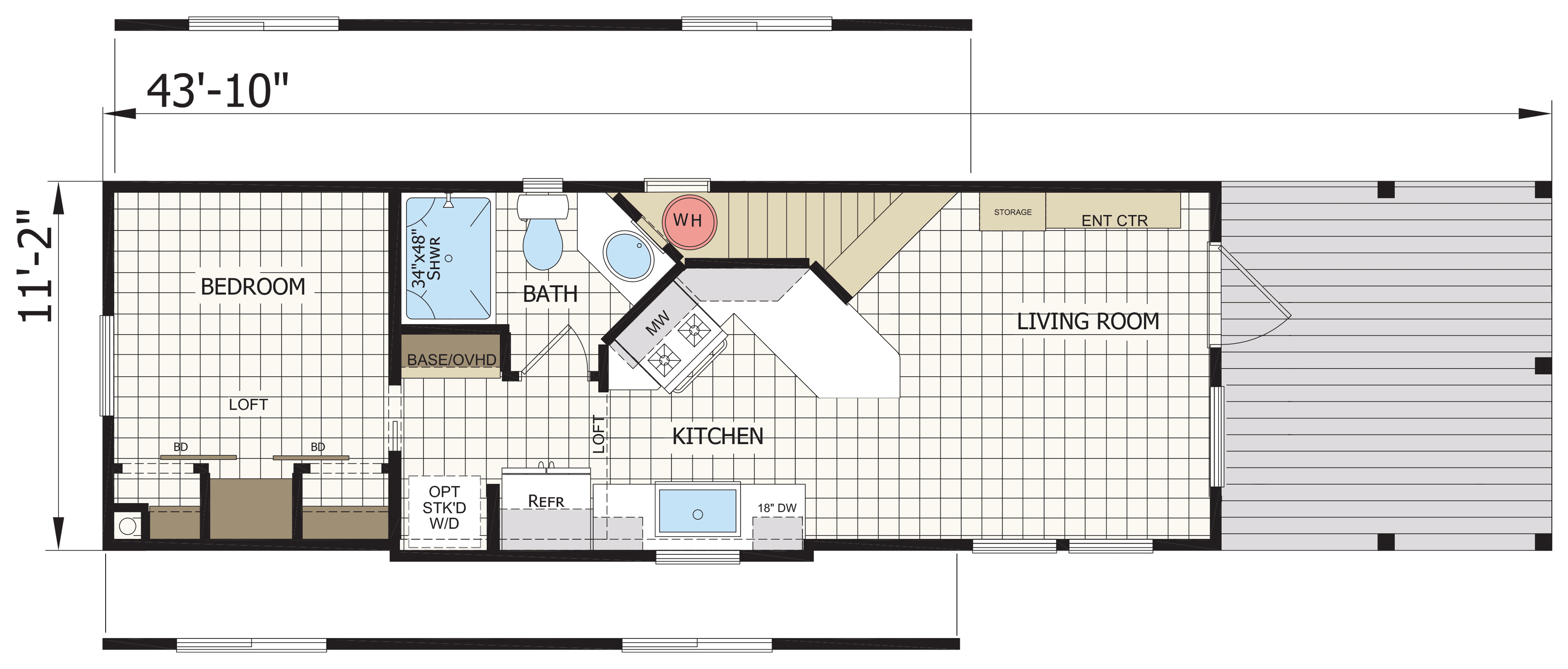 Floor plan for APS 527B-SL