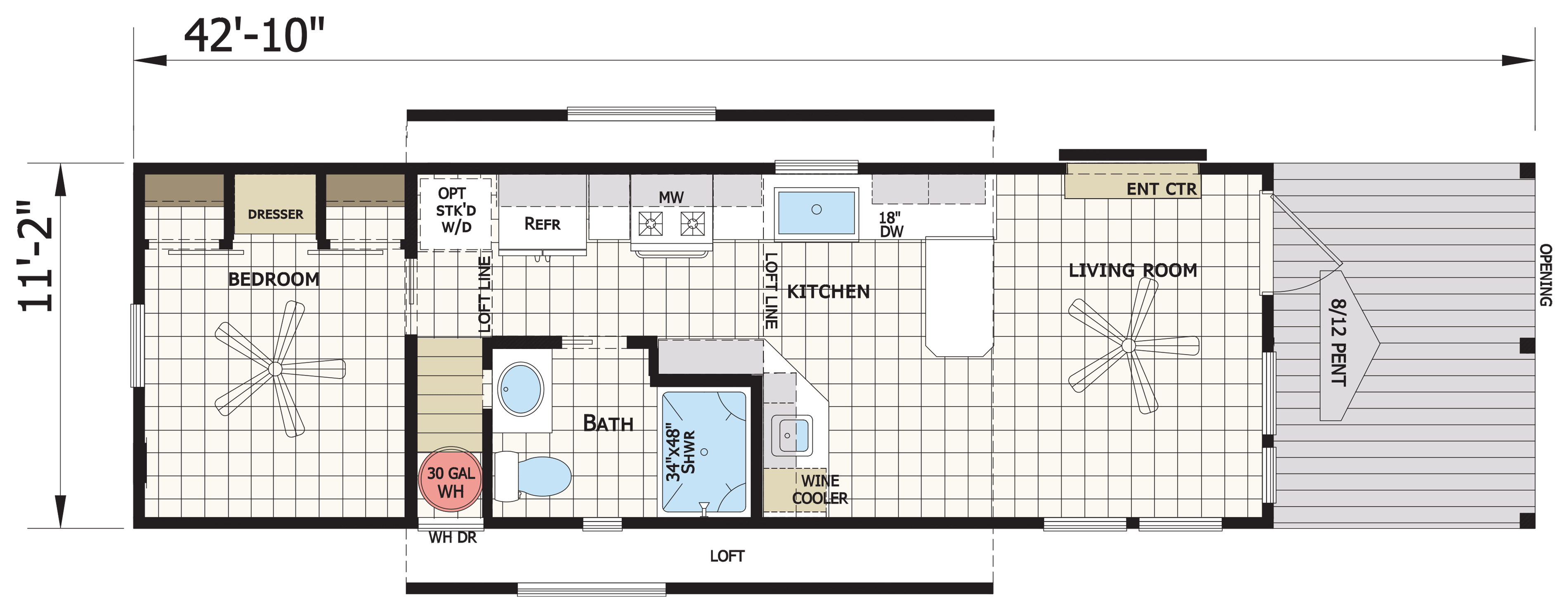 Floor plan for APS 528-SL