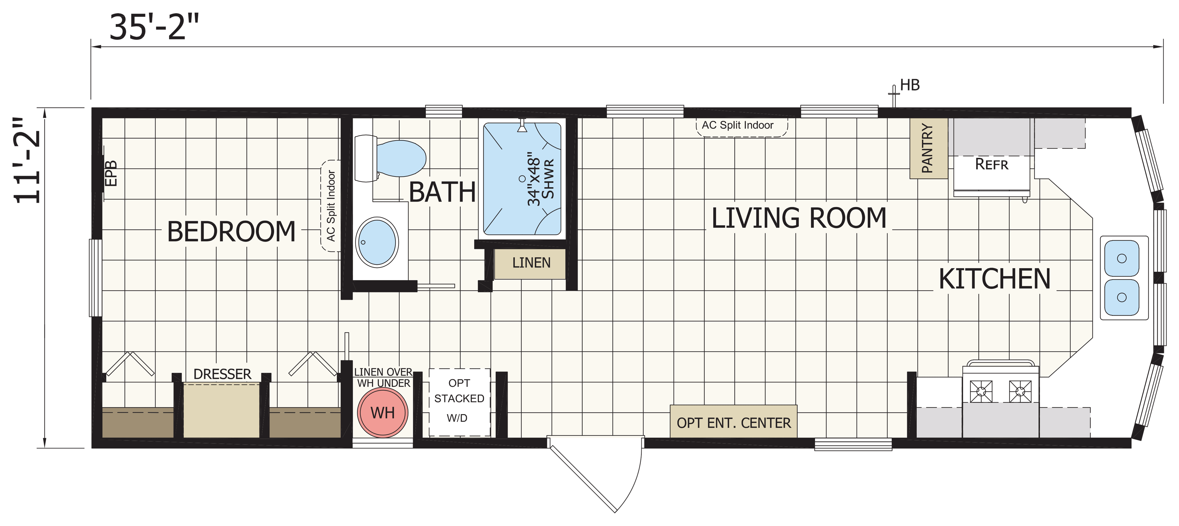 Floor plan for APX 118