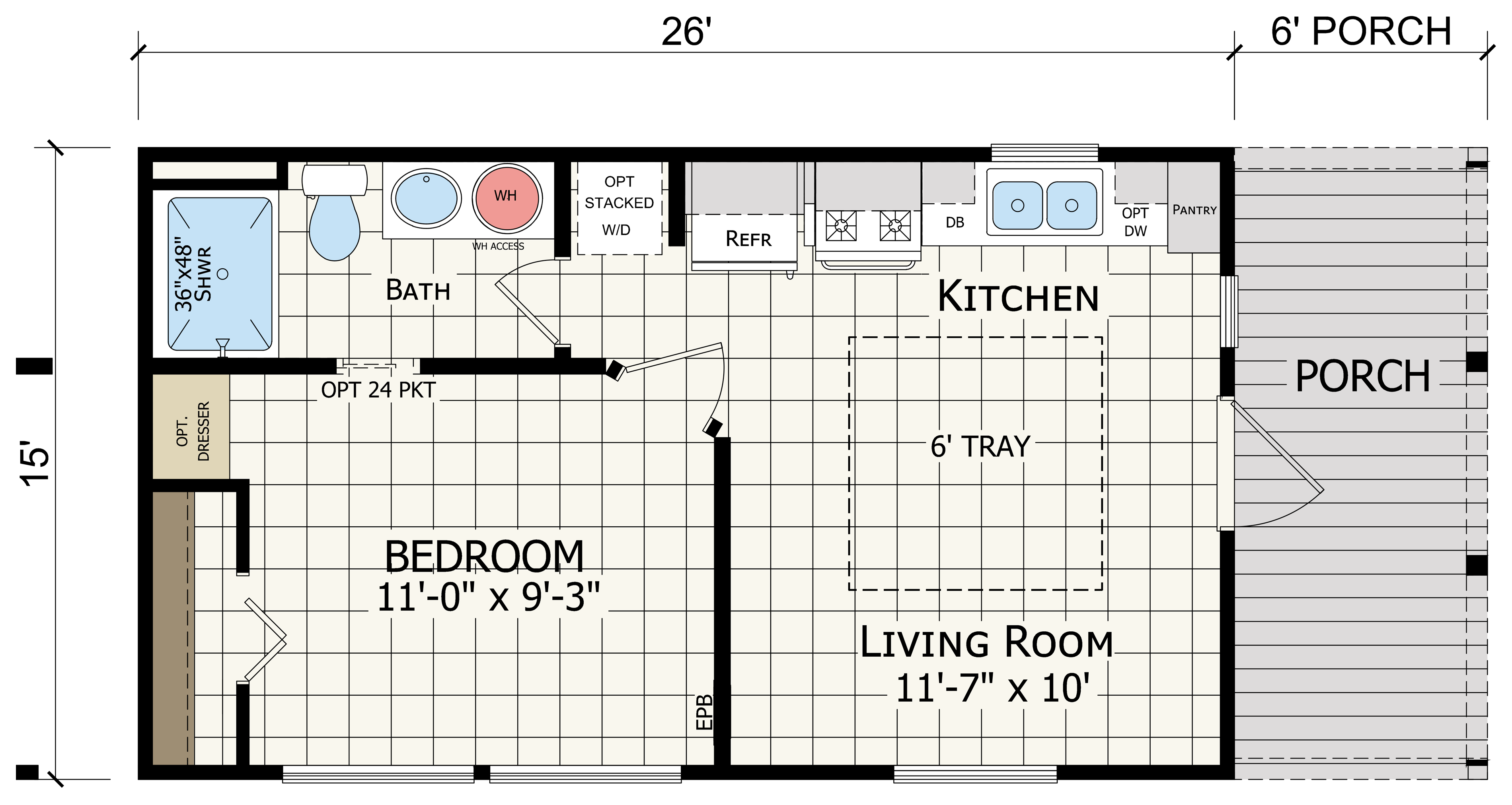 Floor plan for APX 122