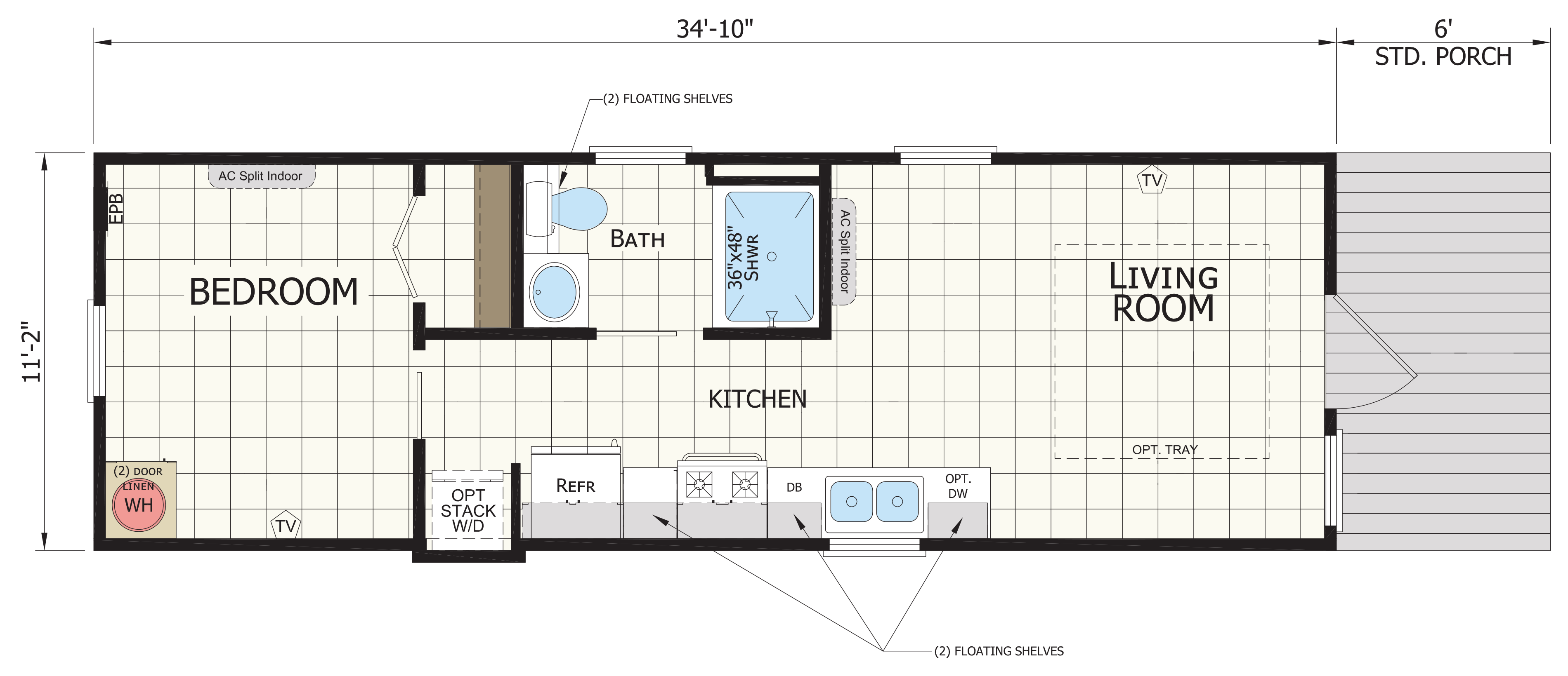 Floor plan for APX 150
