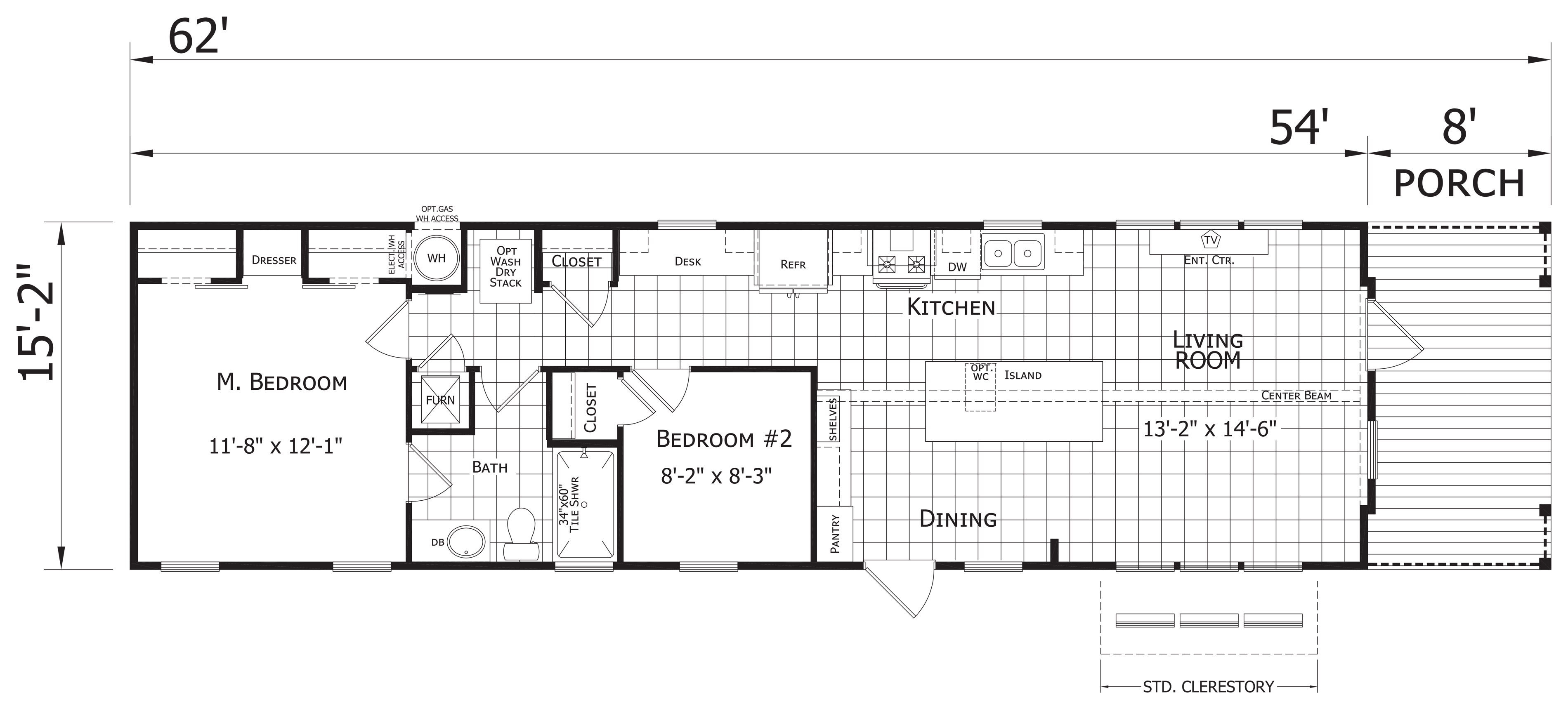 Floor plan for D1662B