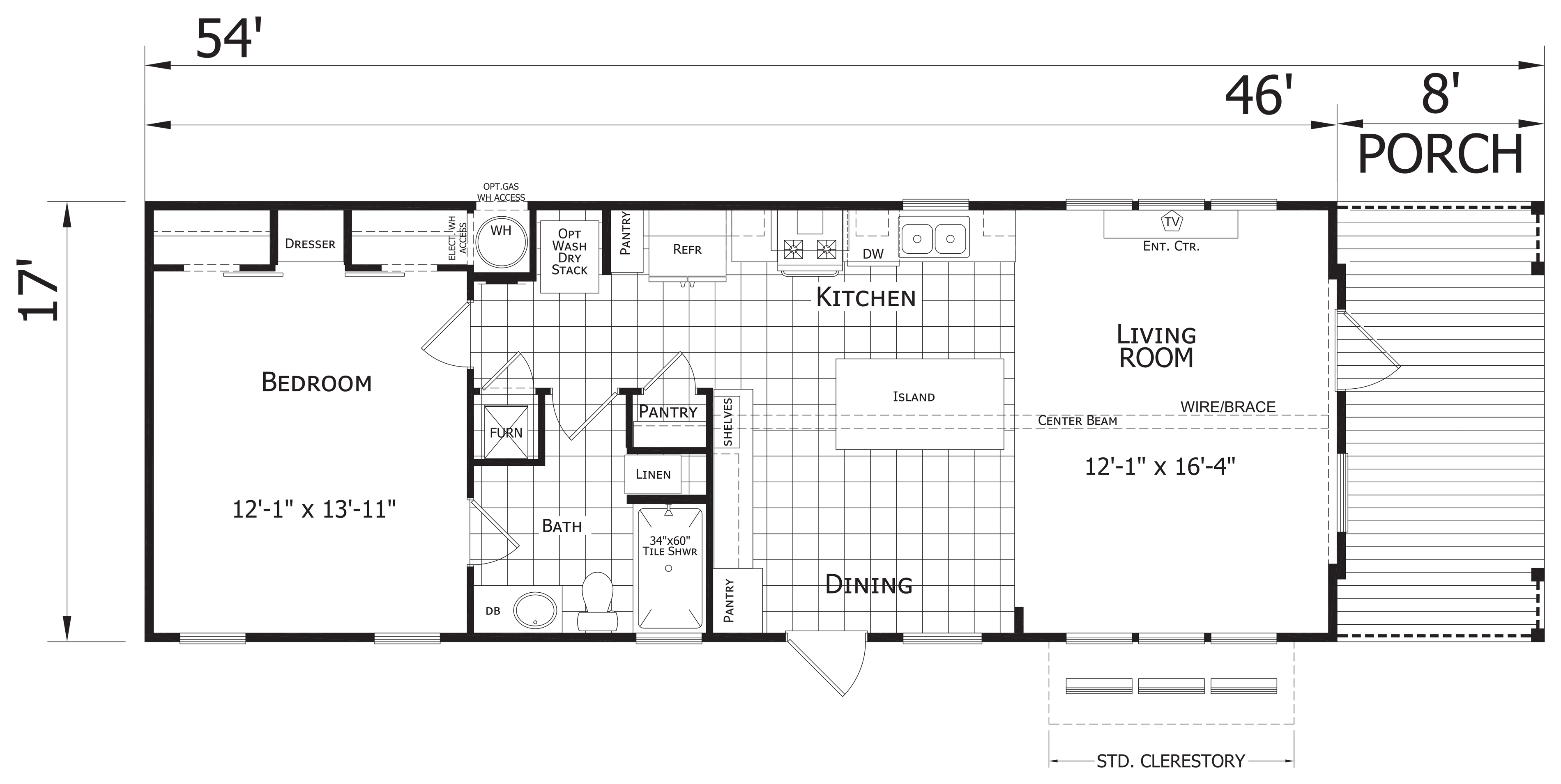 Floor plan for D1854B