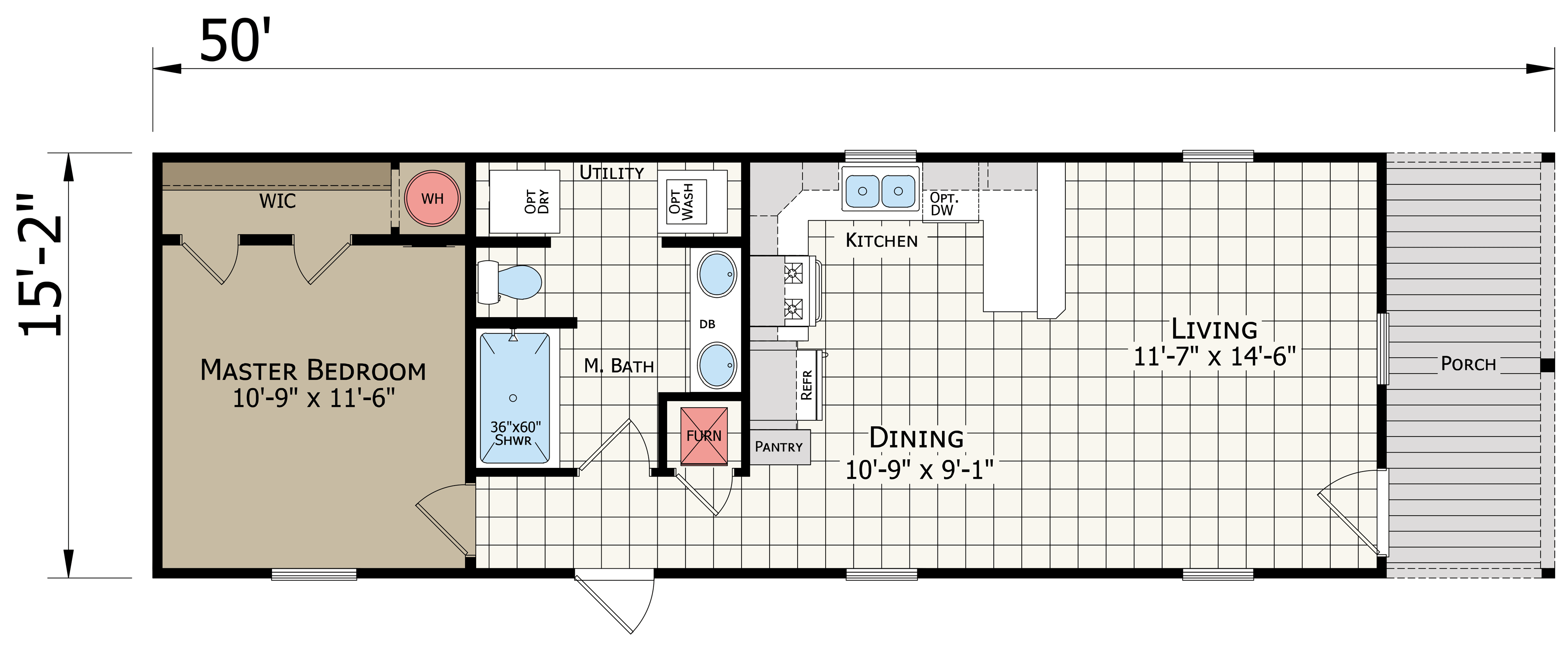 Floor plan for Innovation 1650H