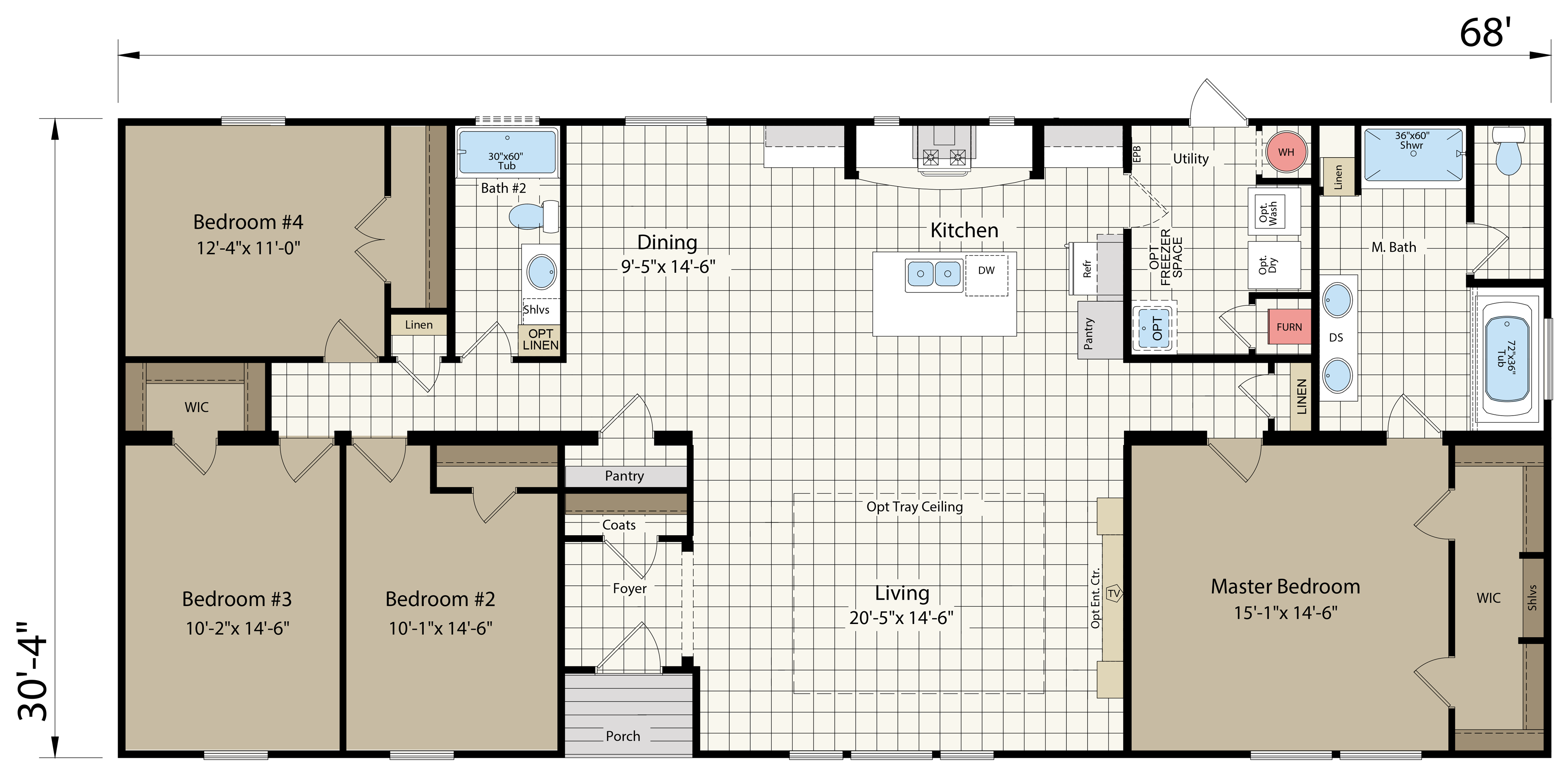 Floor plan for Innovation 3268R