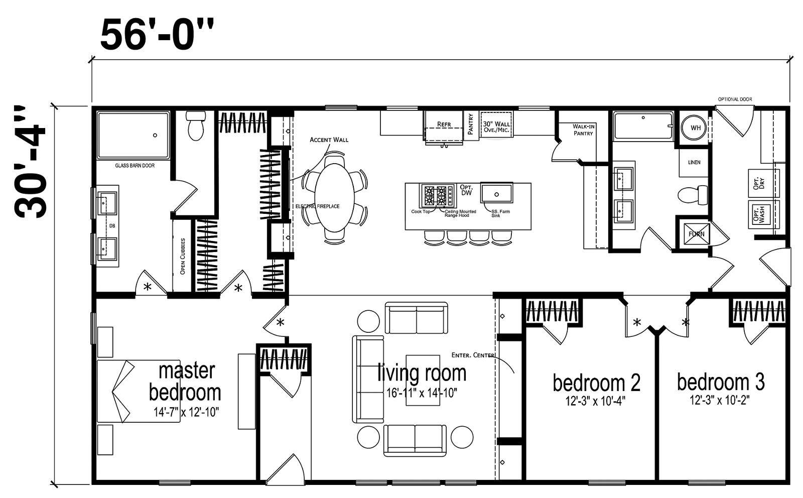 Floor plan for Odyssey XL 3256 110