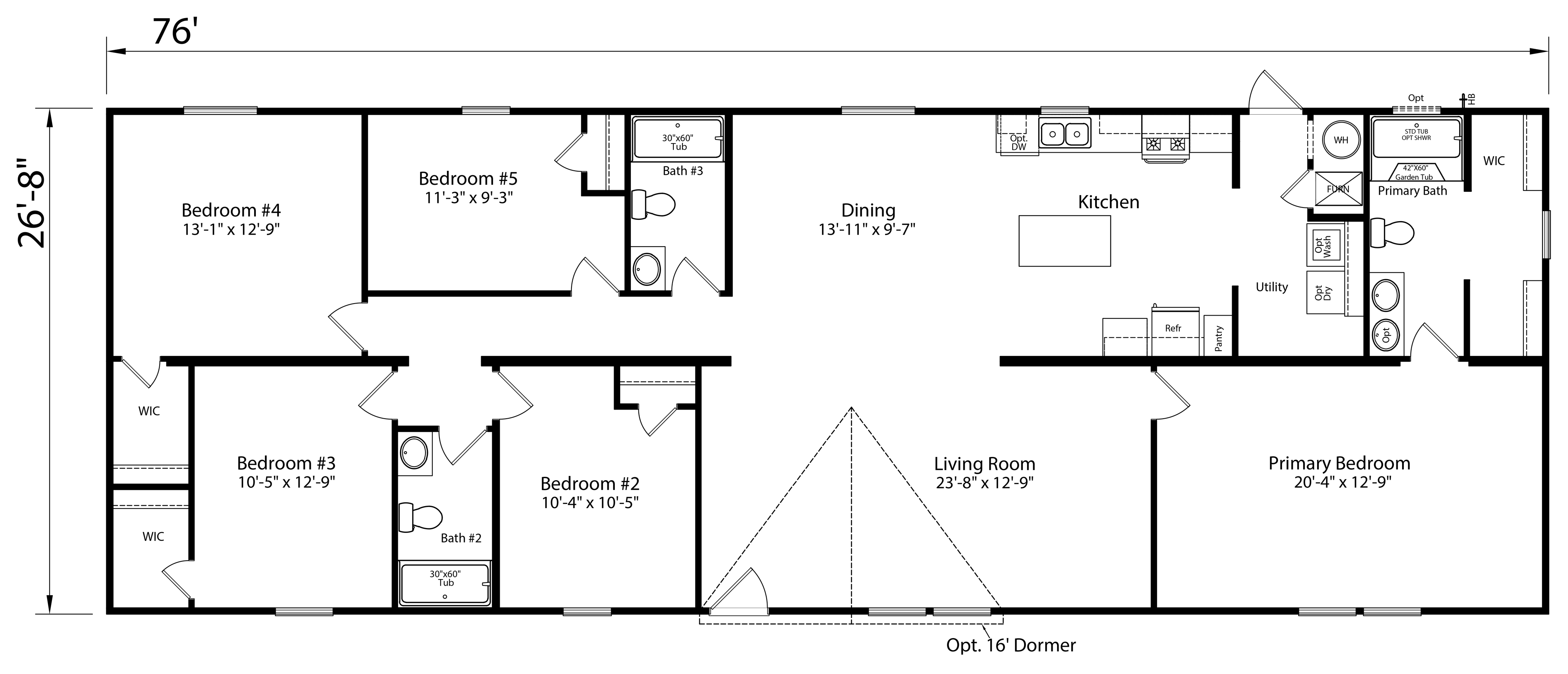 Floor plan for Prime Pinnacle 135