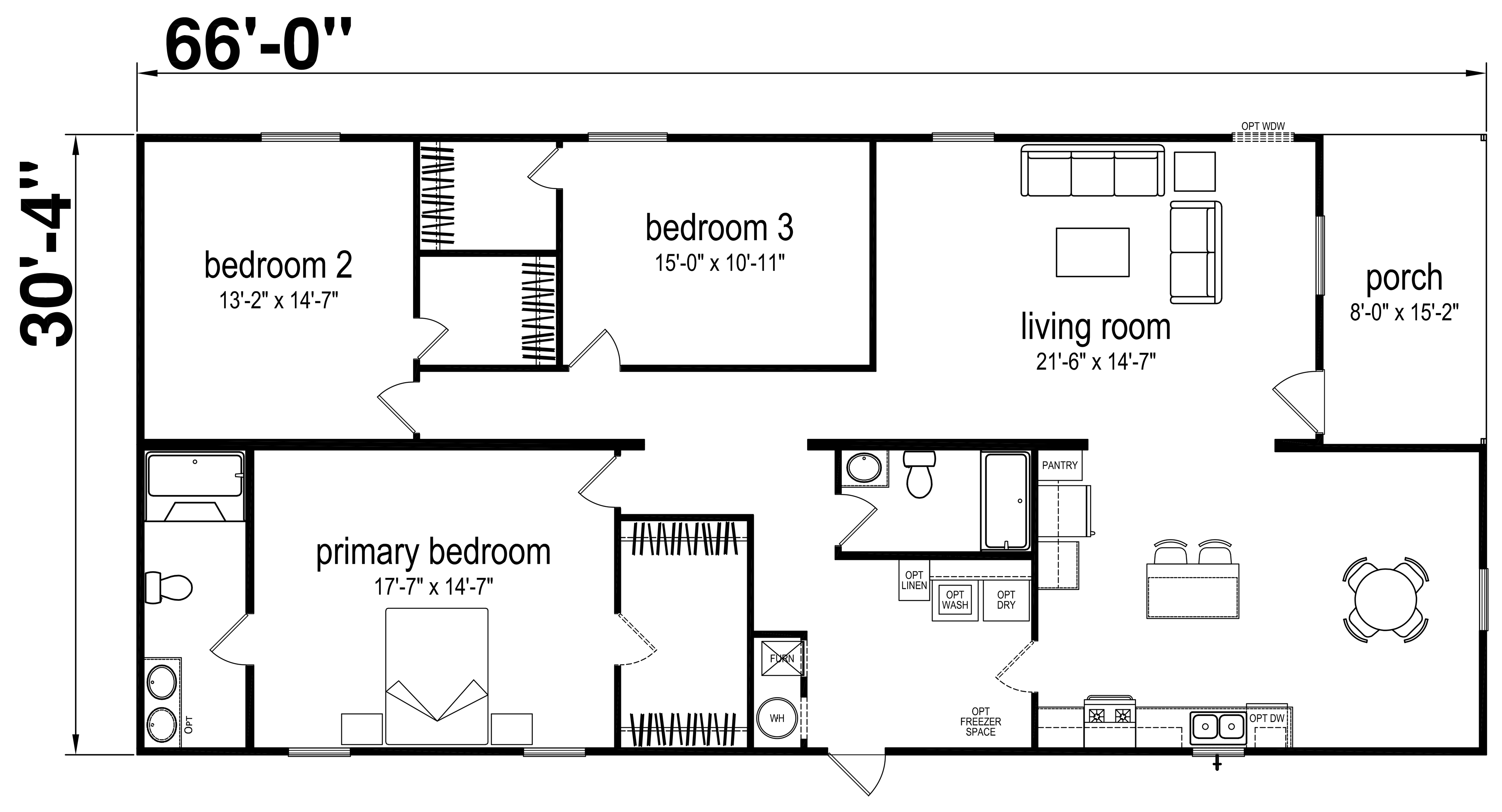 Floor plan for Prime Warren 135