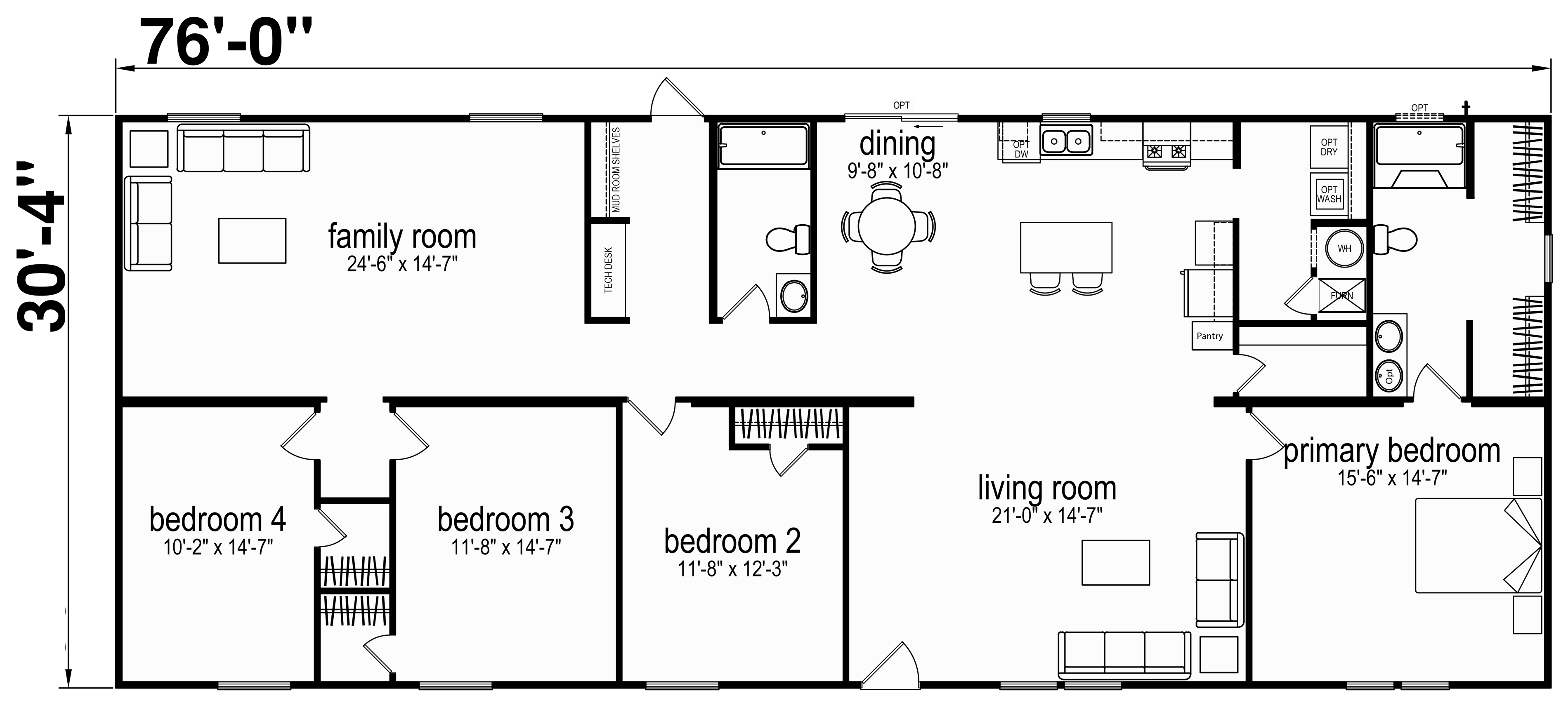 Floor plan for Prime Williamsburg 135