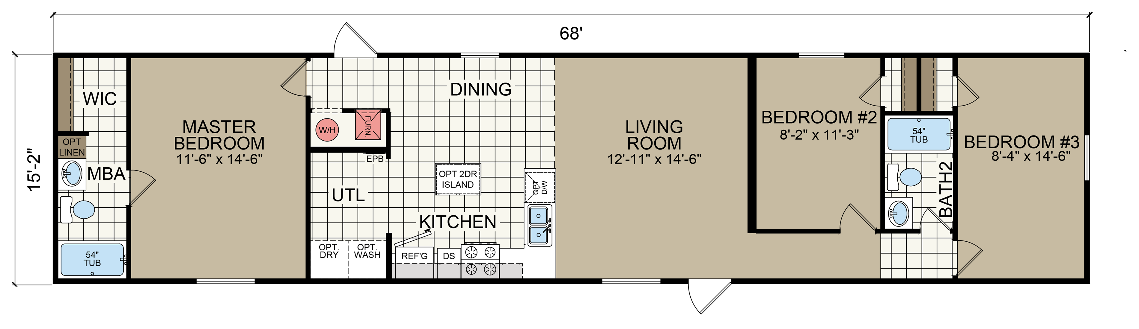 Floor plan for RM1668A