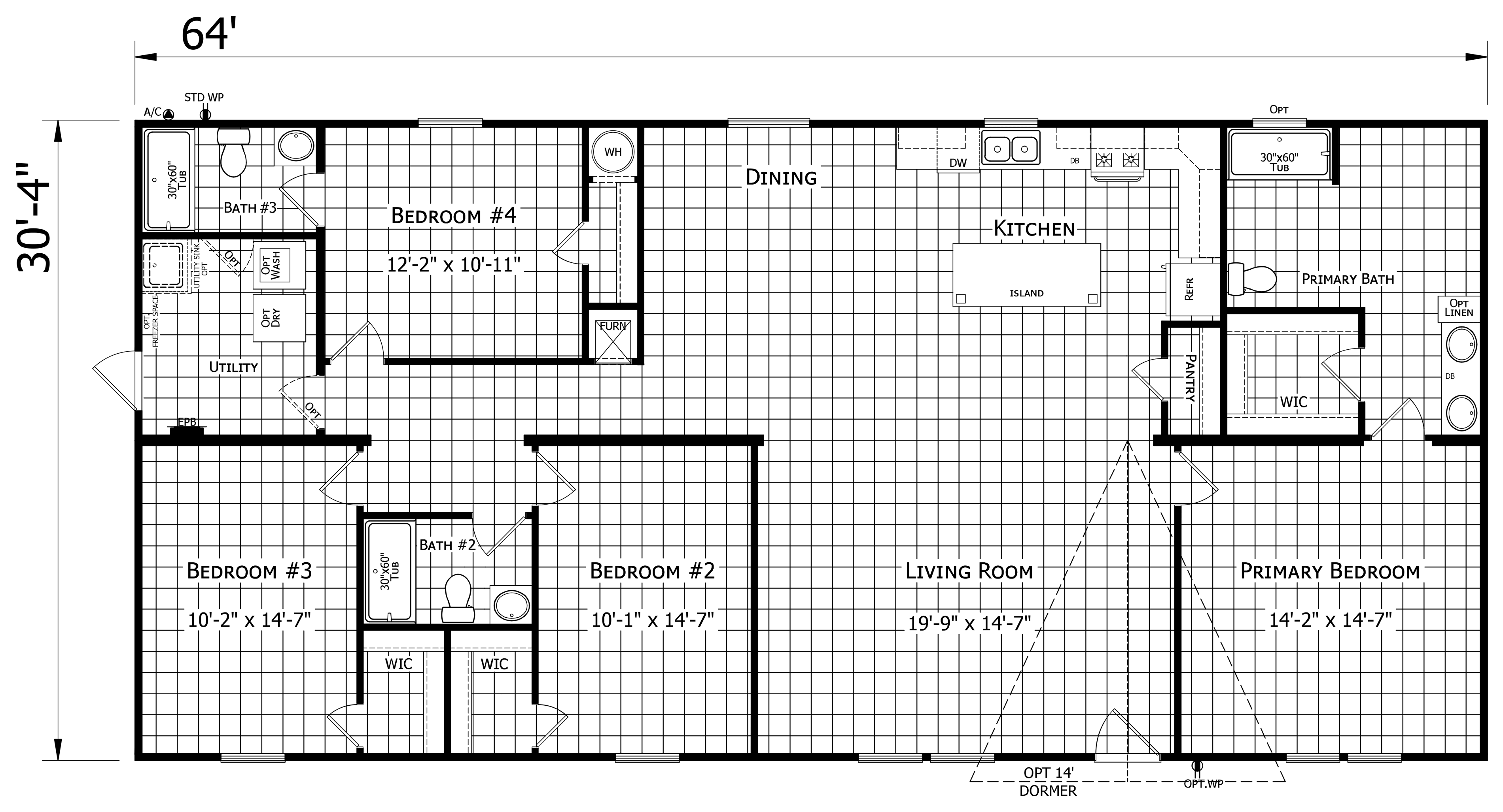 Floor plan for RM3264A