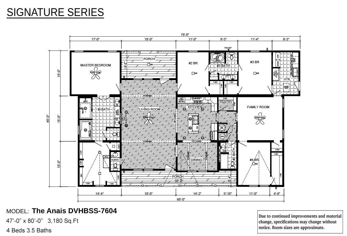 Floor plan for The Anais