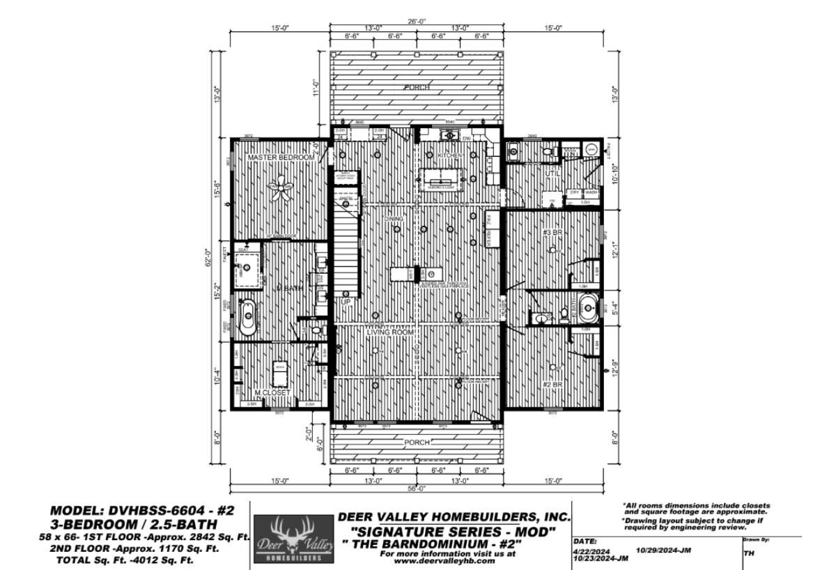 Floor plan for The Barndominium #2
