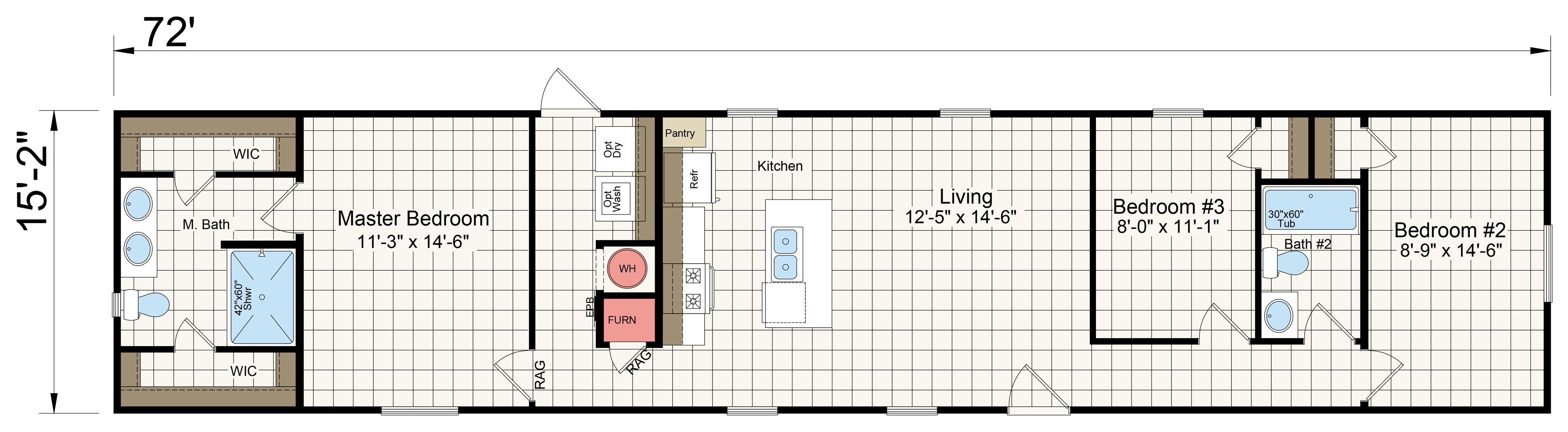 Floor plan for The Bayou
