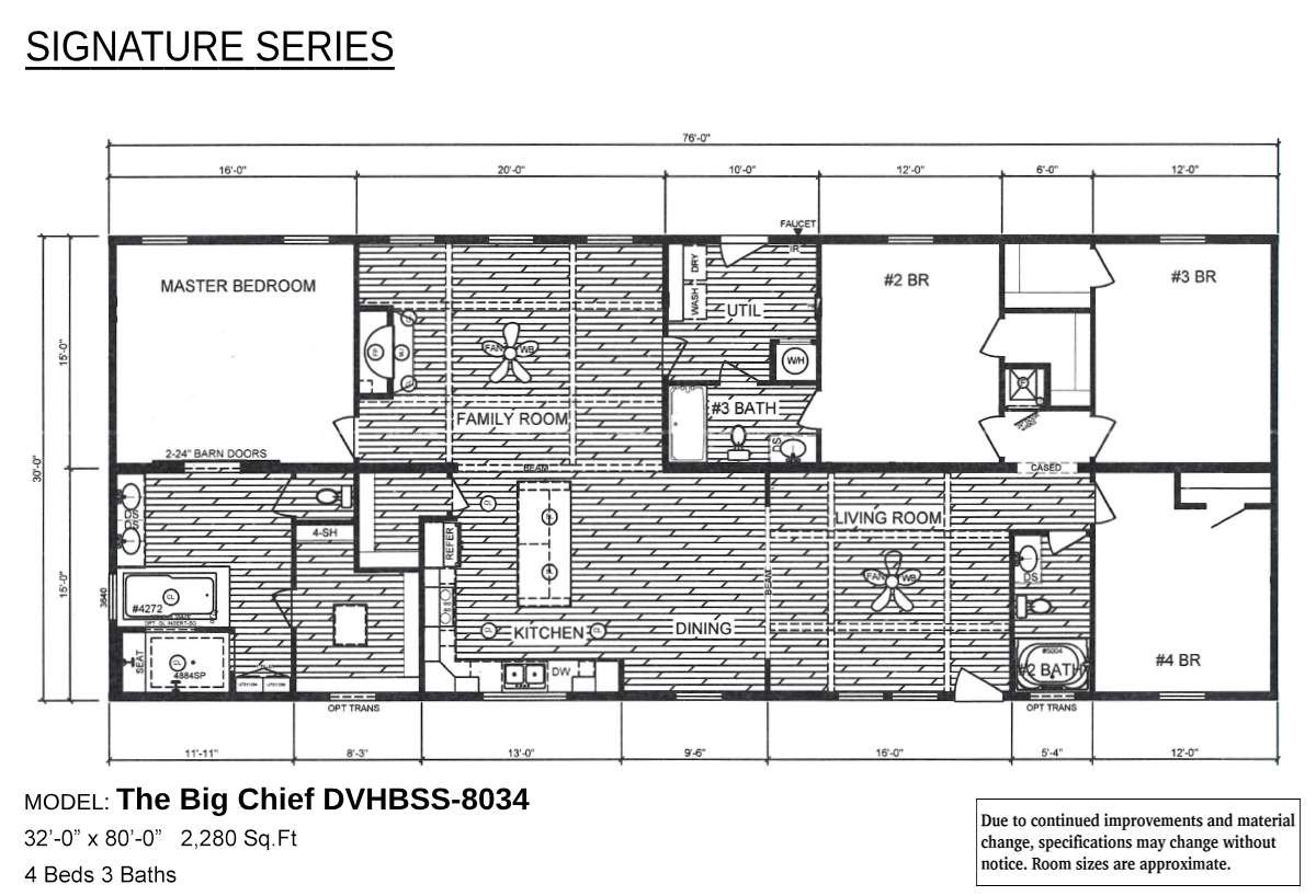 Floor plan for The Big Chief