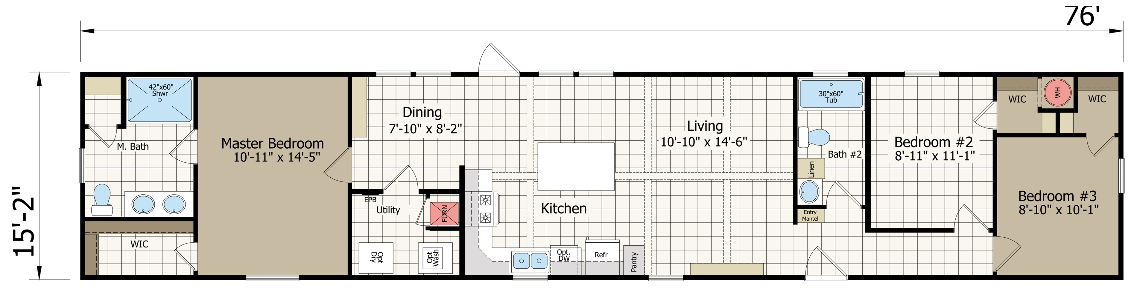 Floor plan for The Carondelet