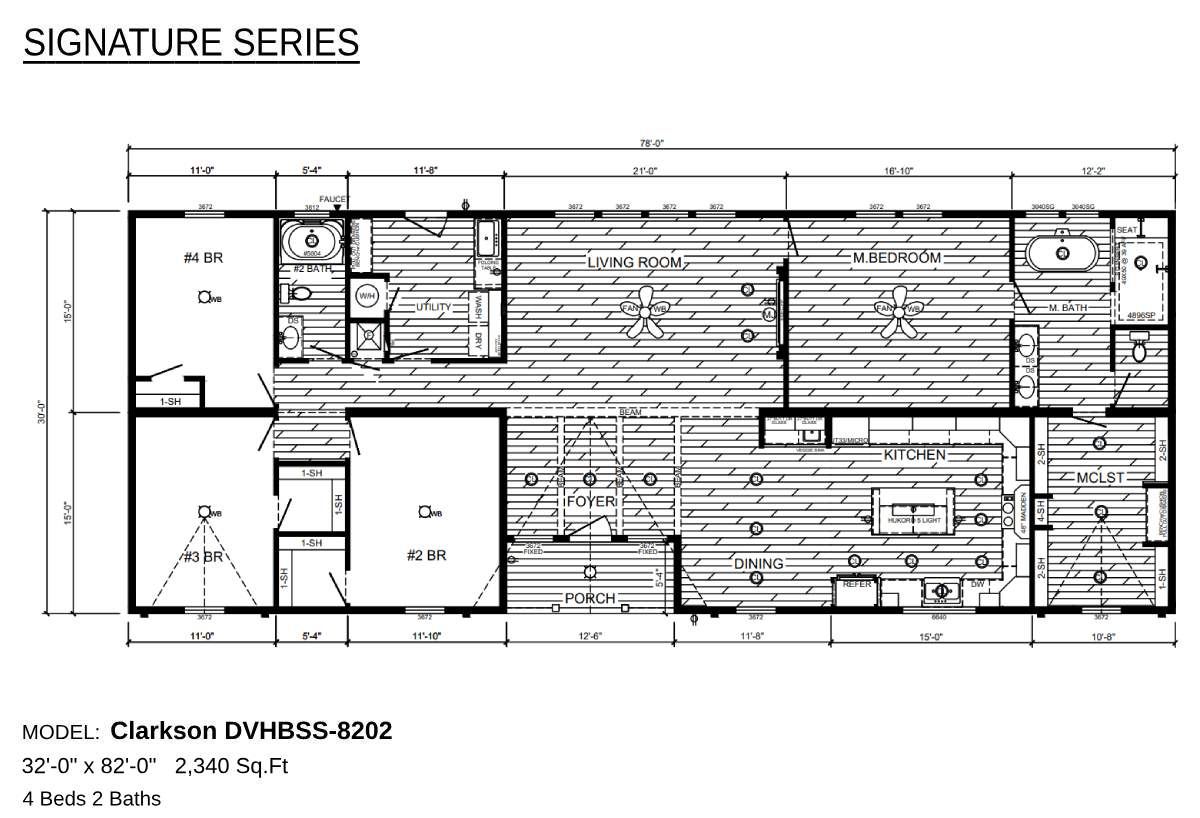 Floor plan for The Clarkson