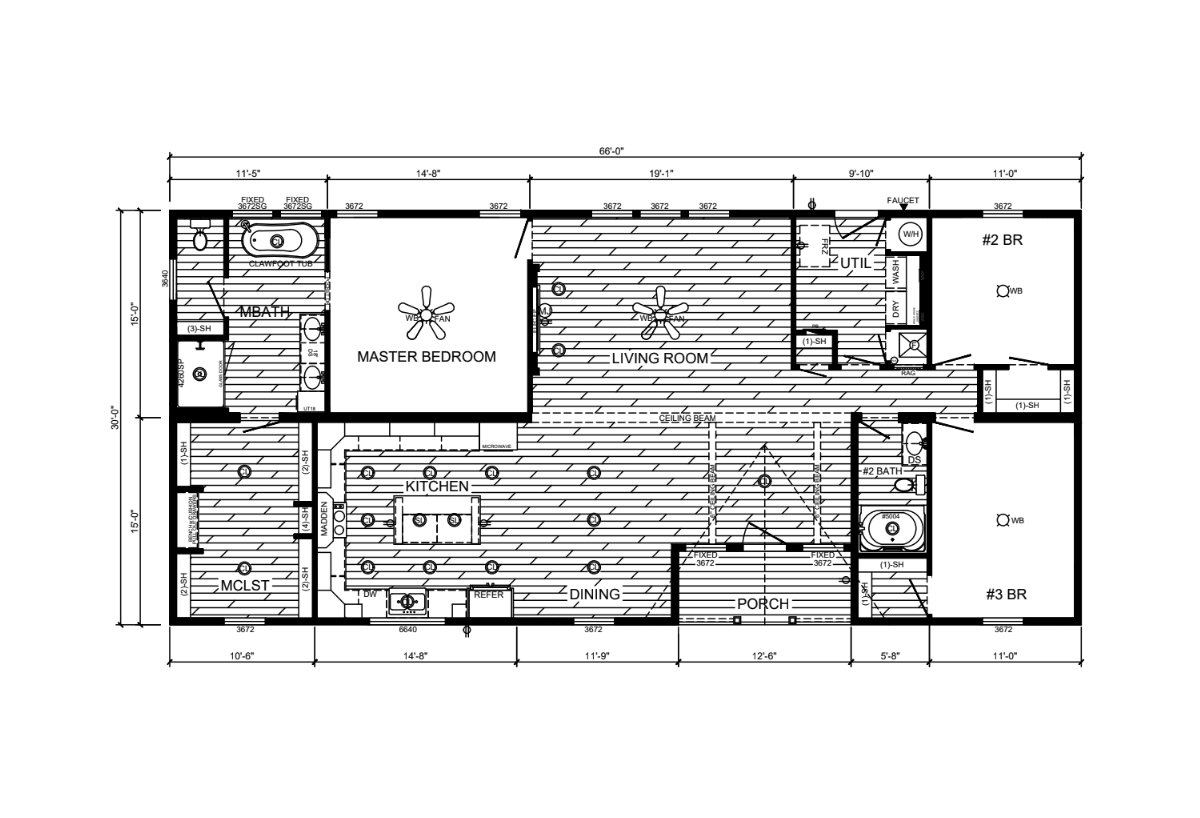 Floor plan for The Clarkson Jr