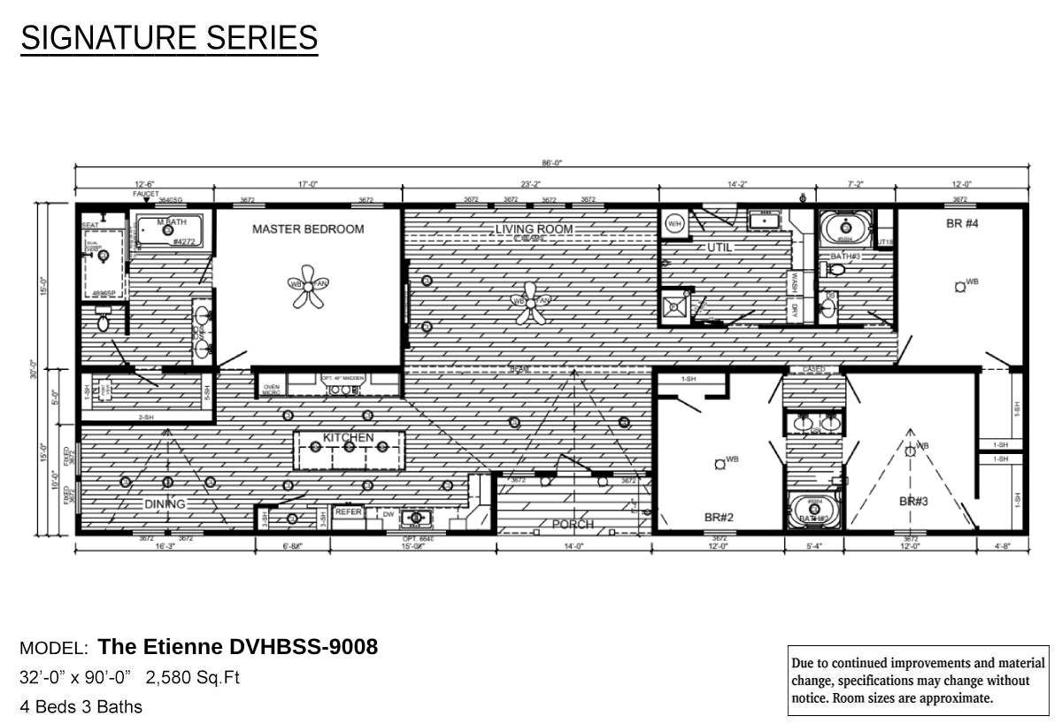 Floor plan for The Etienne