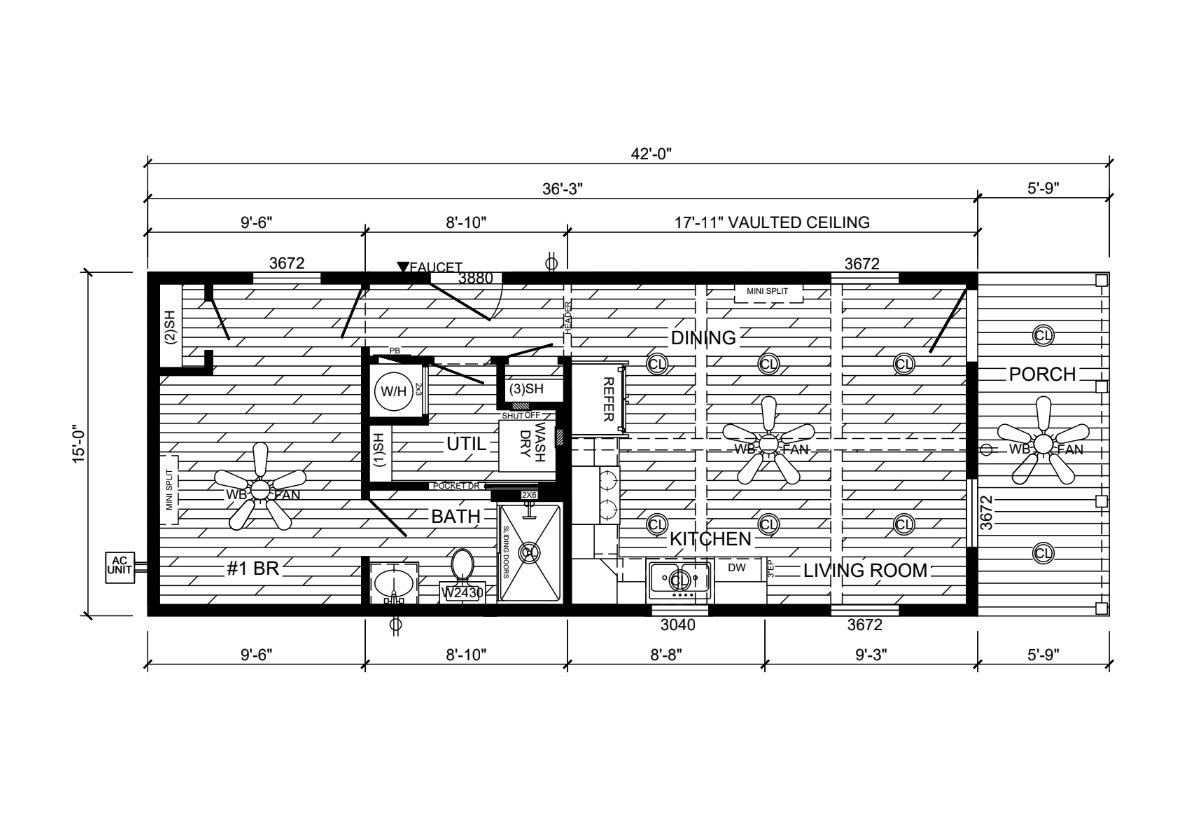 Floor plan for The Fawn
