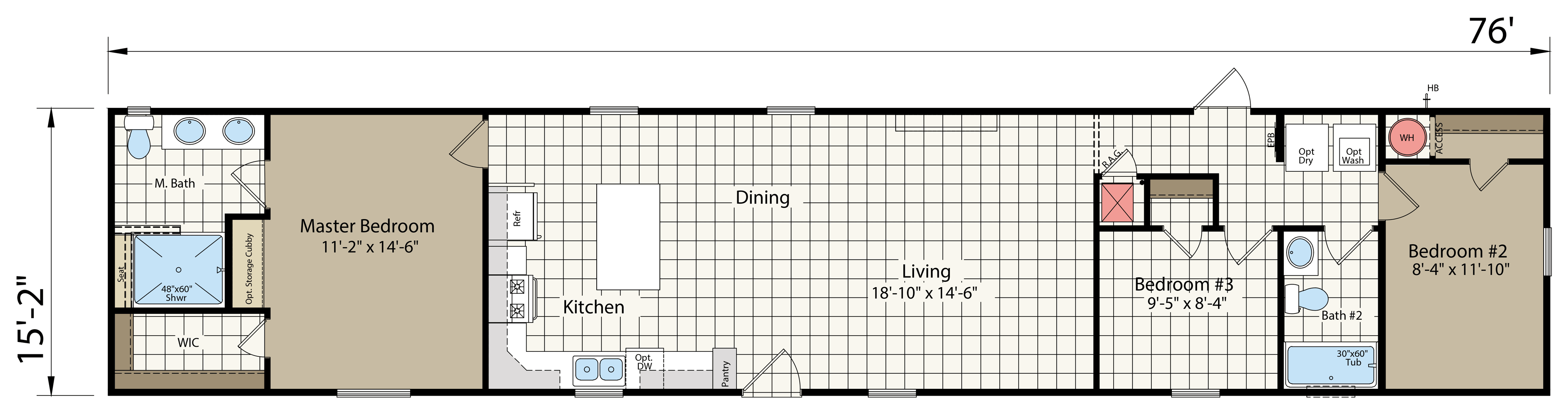 Floor plan for The Iberville