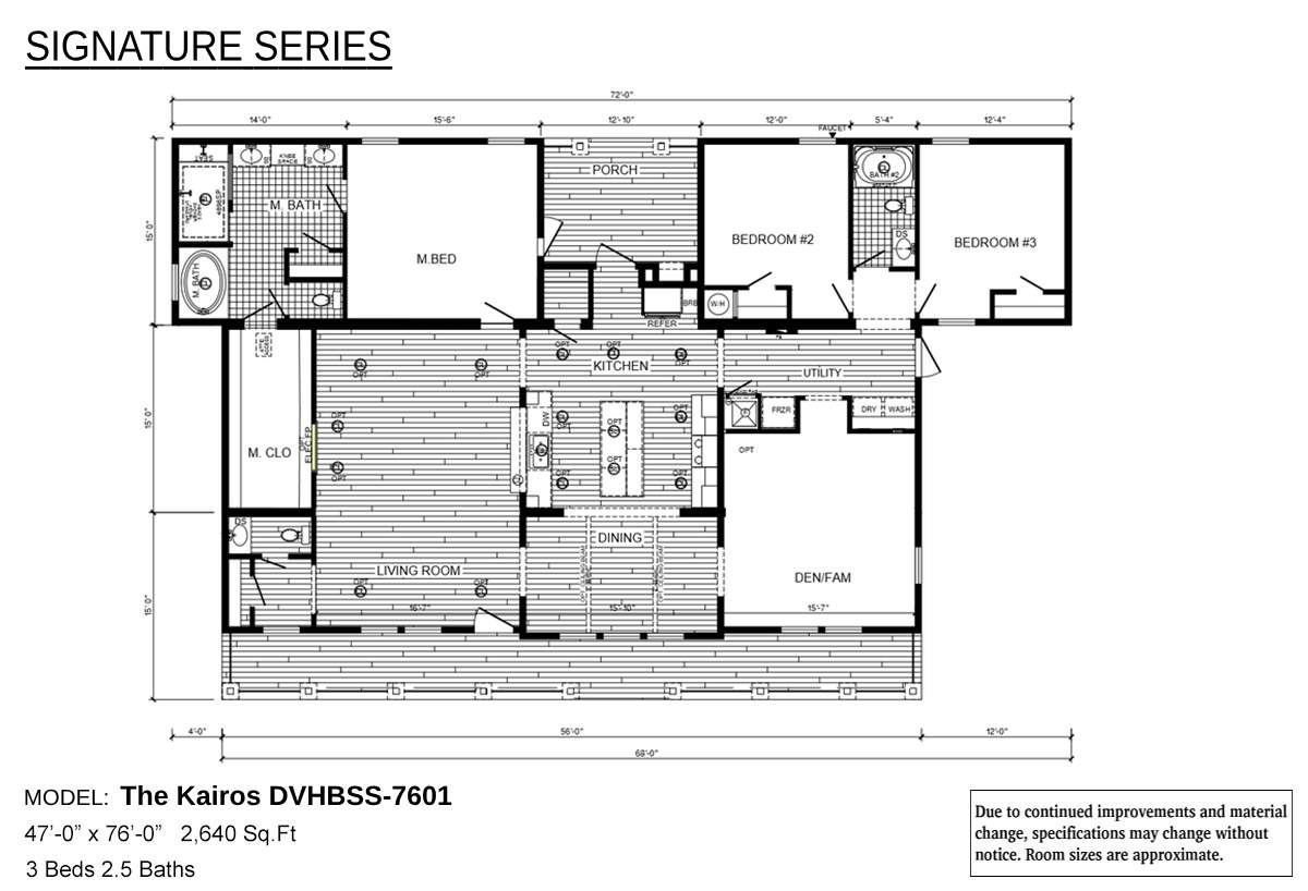 Floor plan for The Kairos 7601
