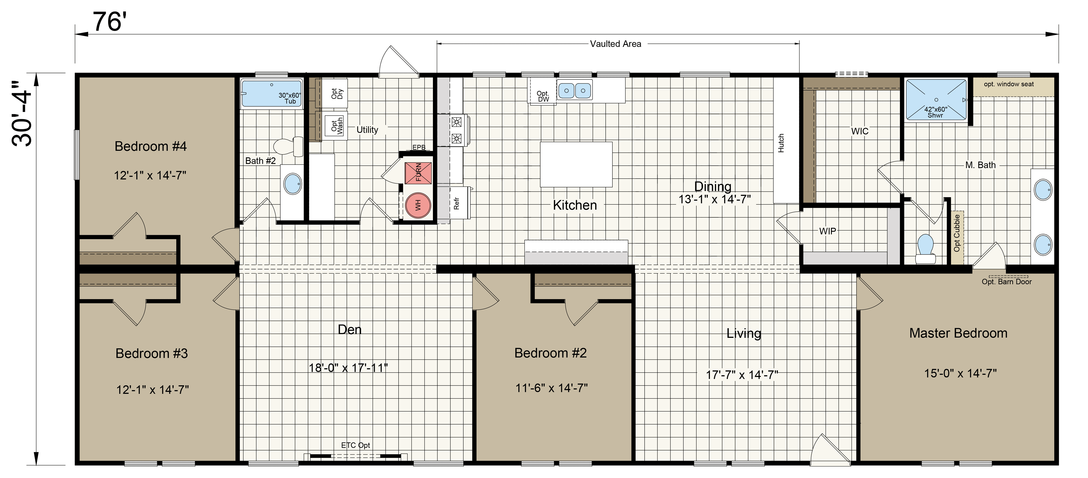 Floor plan for The Orleans
