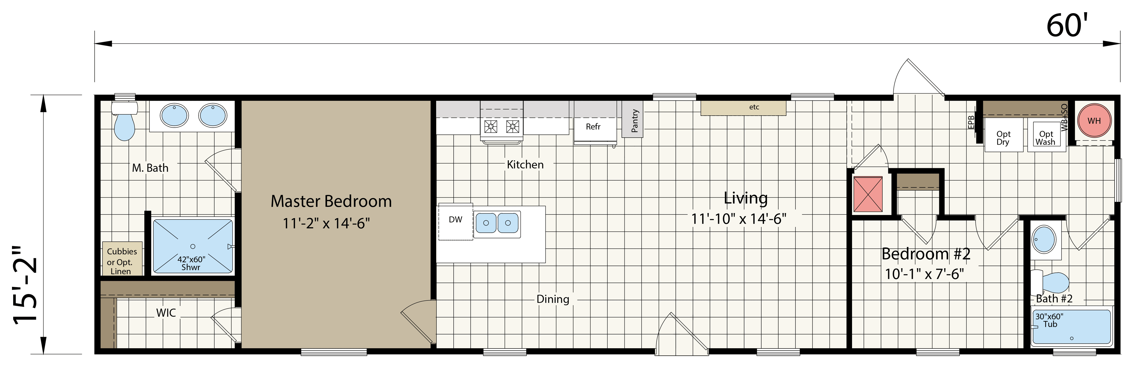 Floor plan for The Pearl