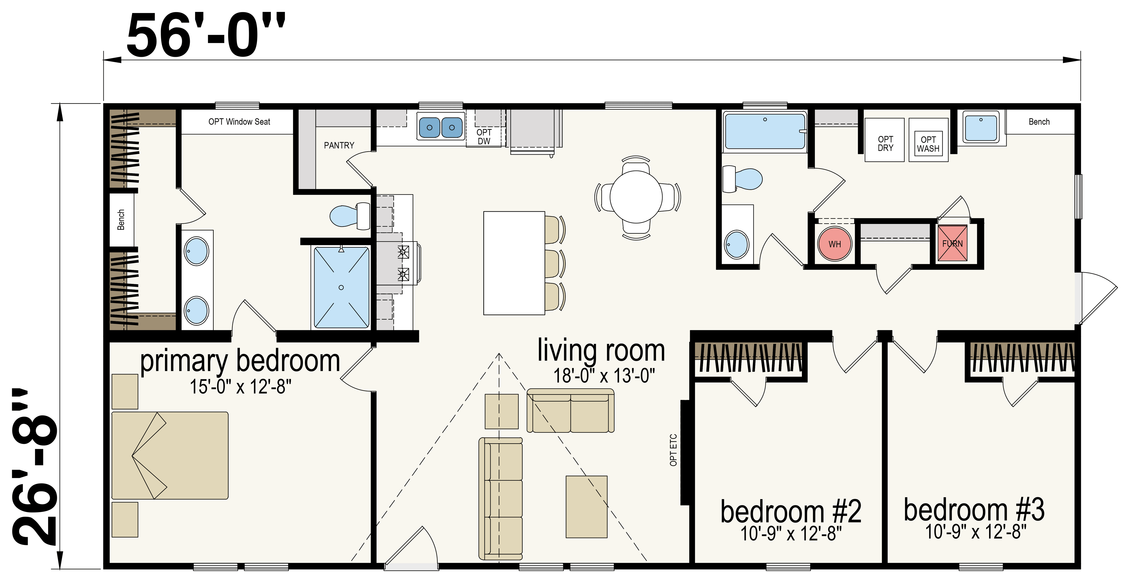Floor plan for The Pelican