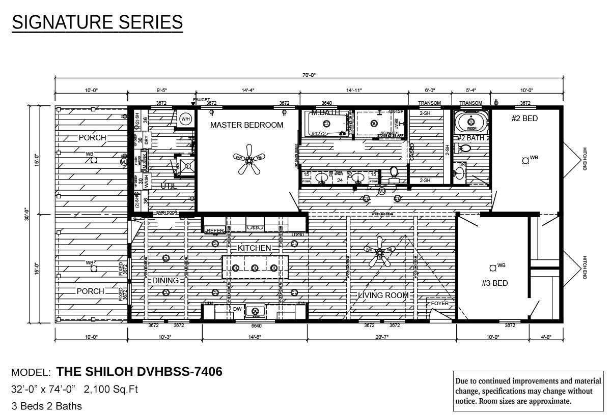Floor plan for The Shiloh