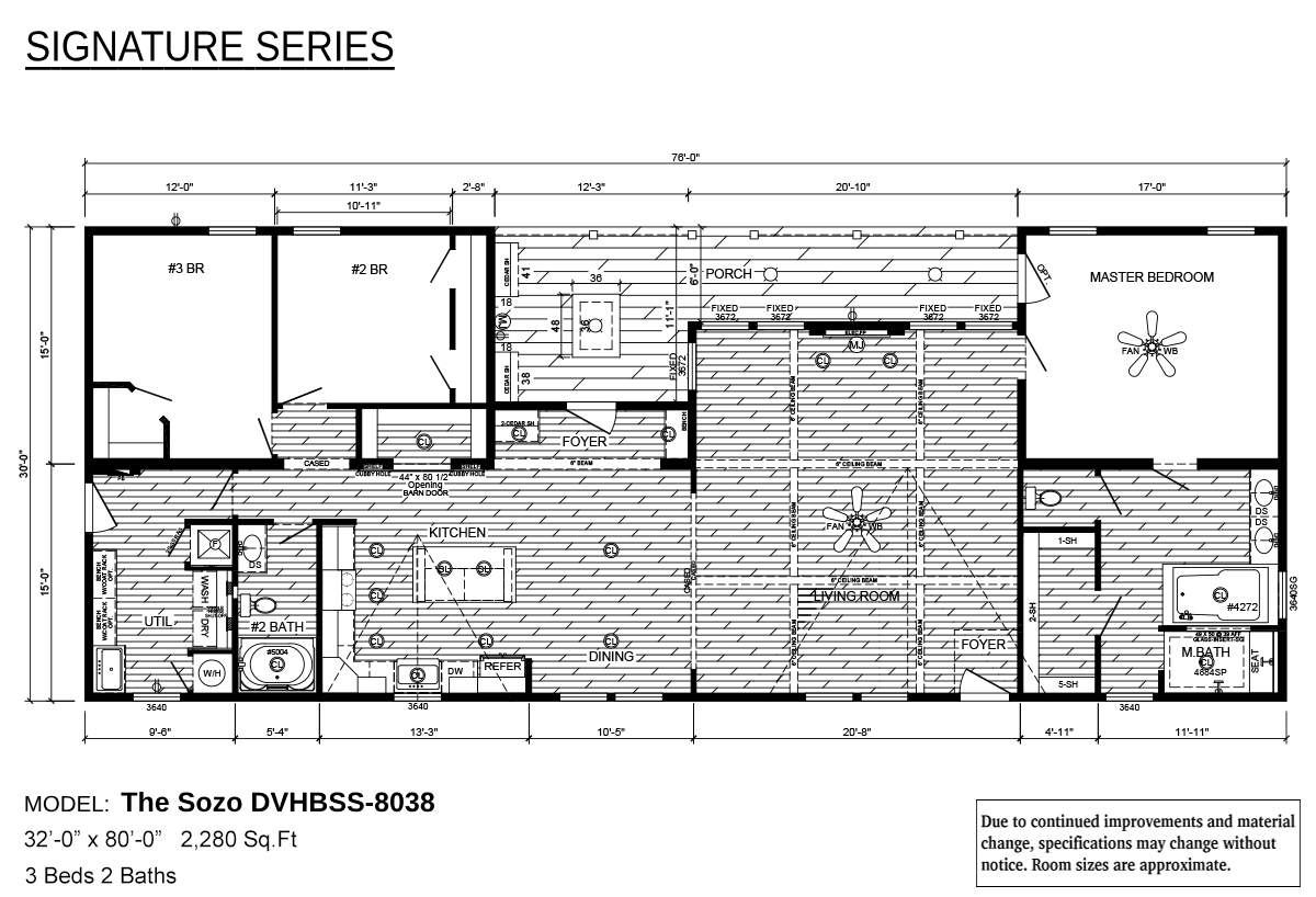 Floor plan for The Sozo