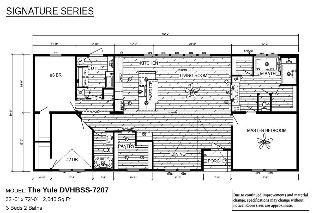 Floor plan for The Yule