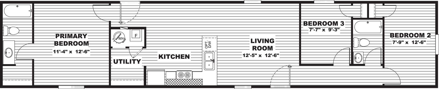 Floor plan for Hickory